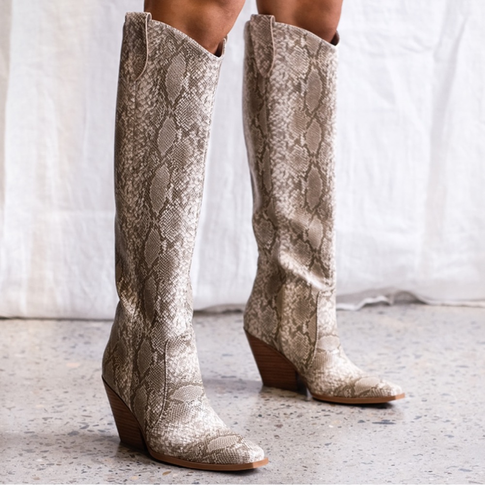 Snakeskin Western Boots